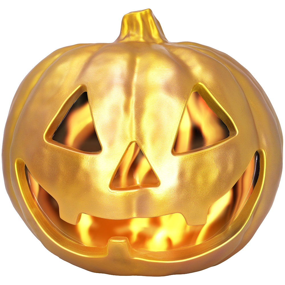 Flaming Metallic Pumpkin™