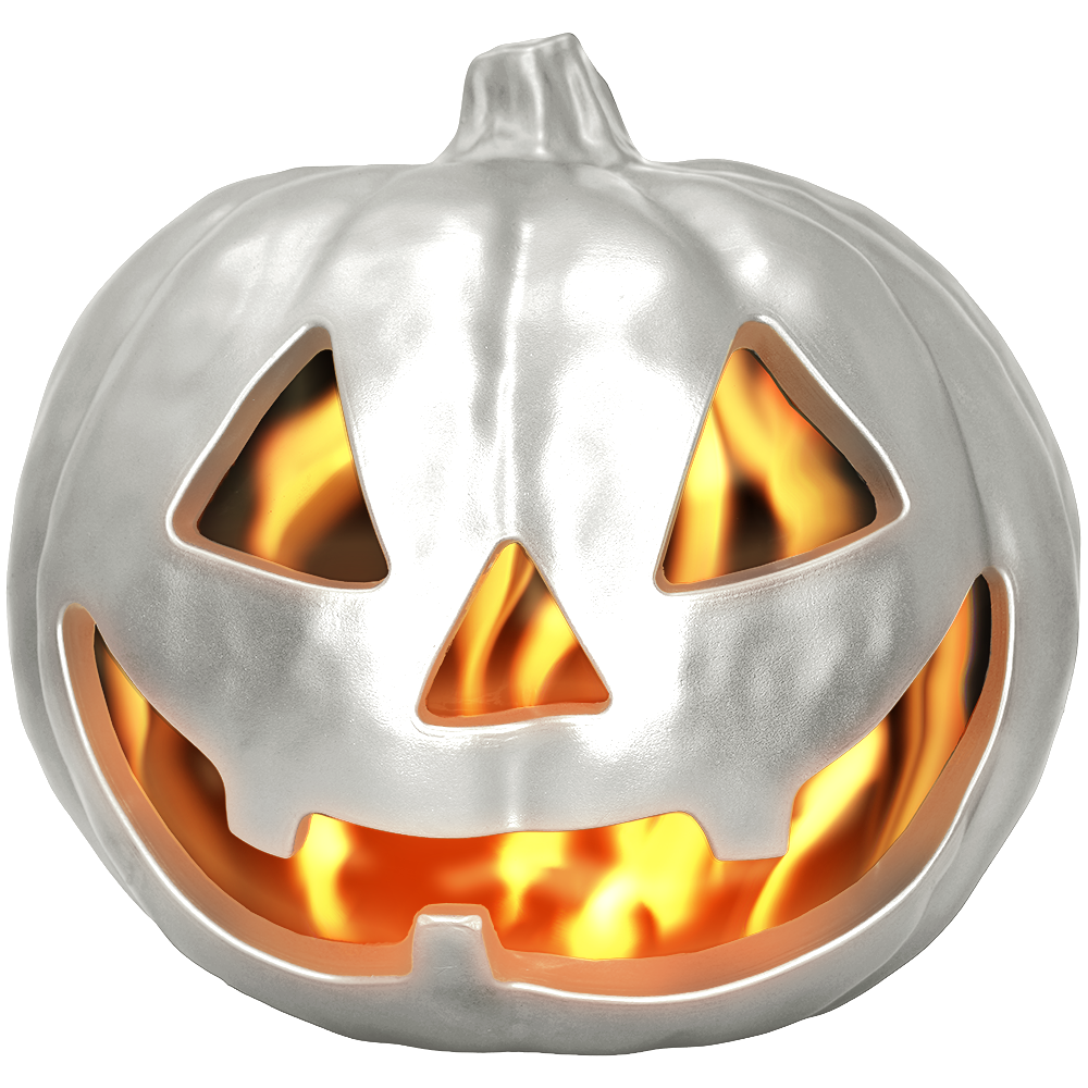 Flaming Metallic Pumpkin™