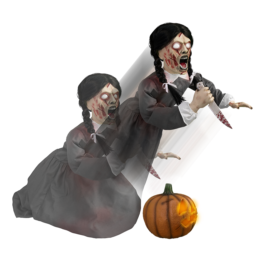 Lunging Pumpkin Carver™ (Vengeful Vicki™)